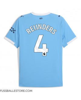 Günstige Manchester City Tijjani Reijnders #4 Heimtrikot 2025-26 Kurzarm